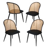 Haven Cove Furniture Lathen Faux Leather Dining Chairs