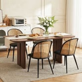 Haven Cove Furniture Lathen Faux Leather Dining Chairs