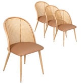 Haven Cove Furniture Lathen Faux Leather Dining Chairs