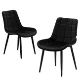 Haven Cove Furniture Keat Velvet Dining Chairs