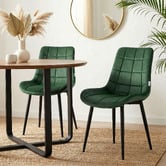 Haven Cove Furniture Keat Velvet Dining Chairs