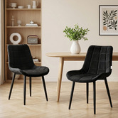 Haven Cove Furniture Keat Velvet Dining Chairs