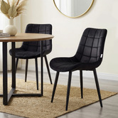 Haven Cove Furniture Keat Velvet Dining Chairs
