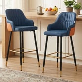 Haven Cove Furniture 77cm Sterling Faux Leather Bar Stools