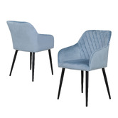 Haven Cove Furniture Corbin Dutch Velvet Dining Chairs