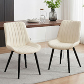 Haven Cove Furniture Maizie Faux Leather Dining Chairs