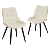Haven Cove Furniture Maizie Faux Leather Dining Chairs