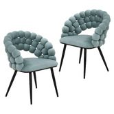 Haven Cove Furniture Merlene Dutch Velvet Dining Chairs