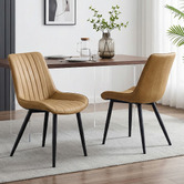 Haven Cove Furniture Blair Faux Leather Dining Chairs