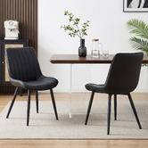 Haven Cove Furniture Blair Faux Leather Dining Chairs