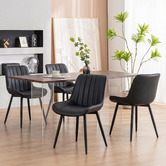 Haven Cove Furniture Blair Faux Leather Dining Chairs