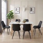 Haven Cove Furniture Blair Faux Leather Dining Chairs