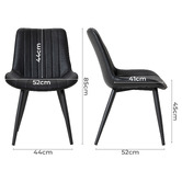 Haven Cove Furniture Blair Faux Leather Dining Chairs