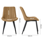 Haven Cove Furniture Blair Faux Leather Dining Chairs