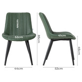 Haven Cove Furniture Blair Faux Leather Dining Chairs