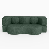 Haven Cove Furniture Arthur 3 Seater Chenille Compressed Sofa Bed