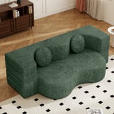 Haven Cove Furniture Arthur 3 Seater Chenille Compressed Sofa Bed