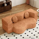 Haven Cove Furniture Arthur 3 Seater Chenille Compressed Sofa Bed
