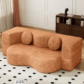 Haven Cove Furniture Arthur 3 Seater Chenille Compressed Sofa Bed