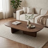 Haven Cove Furniture Korben Walnut Wood Coffee Table