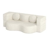 Haven Cove Furniture Sora 2 Seater Double Chenille Sofa Bed