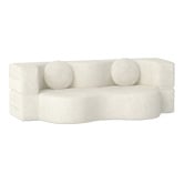 Haven Cove Furniture Sora 2 Seater Double Chenille Sofa Bed
