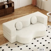 Haven Cove Furniture Sora 2 Seater Double Chenille Sofa Bed