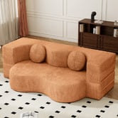 Haven Cove Furniture Sora 2 Seater Double Chenille Sofa Bed