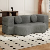 Haven Cove Furniture Sora 2 Seater Double Chenille Sofa Bed