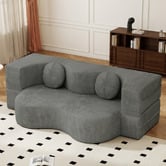 Haven Cove Furniture Sora 2 Seater Double Chenille Sofa Bed
