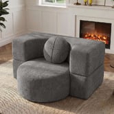 Haven Cove Furniture Sora Single Chenille Sofa Bed