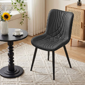 Haven Cove Furniture Zella Faux Leather Dining Chairs