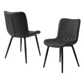 Haven Cove Furniture Zella Faux Leather Dining Chairs