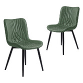 Haven Cove Furniture Zella Faux Leather Dining Chairs
