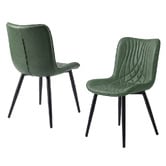 Haven Cove Furniture Zella Faux Leather Dining Chairs