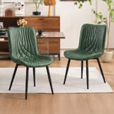 Haven Cove Furniture Zella Faux Leather Dining Chairs