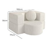 Haven Cove Furniture Sora Single Chenille Sofa Bed