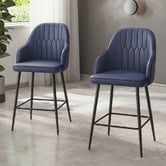 Haven Cove Furniture 66cm Briar Faux Leather Bar Stools