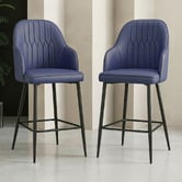 Haven Cove Furniture 66cm Briar Faux Leather Bar Stools