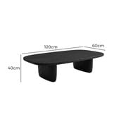 Haven Cove Furniture Saliba Pine Wood Coffee Table
