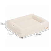 Haven Cove Furniture Arion Orthopedic Teddy Fleece Calming Dog Bed