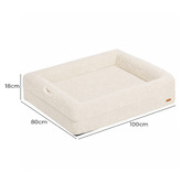 Haven Cove Furniture Arion Orthopedic Teddy Fleece Calming Dog Bed