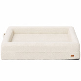 Haven Cove Furniture Arion Orthopedic Teddy Fleece Calming Dog Bed