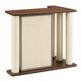 Haven Cove Furniture Lumi Side Table with Left Cat Scratching Board