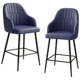 Haven Cove Furniture 66cm Briar Faux Leather Bar Stools