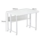 Haven Cove Furniture Finlo Foldable Study Desk