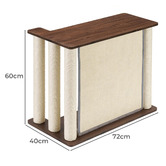 Haven Cove Furniture Lumi Side Table with Right Cat Scratching Board