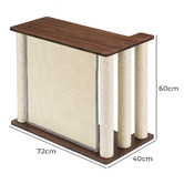 Haven Cove Furniture Lumi Side Table with Left Cat Scratching Board