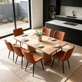 Haven Cove Furniture Zella Faux Leather Dining Chairs