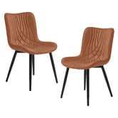 Haven Cove Furniture Zella Faux Leather Dining Chairs
